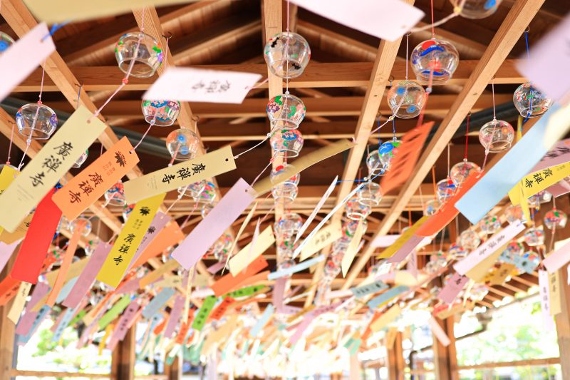 広禅寺の写真「回廊に吊るされた風鈴」